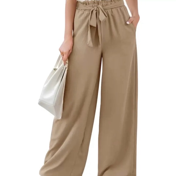 High Rise Elastic Waist Palazzo Pant, Size-Small available - Picture 3 of 5